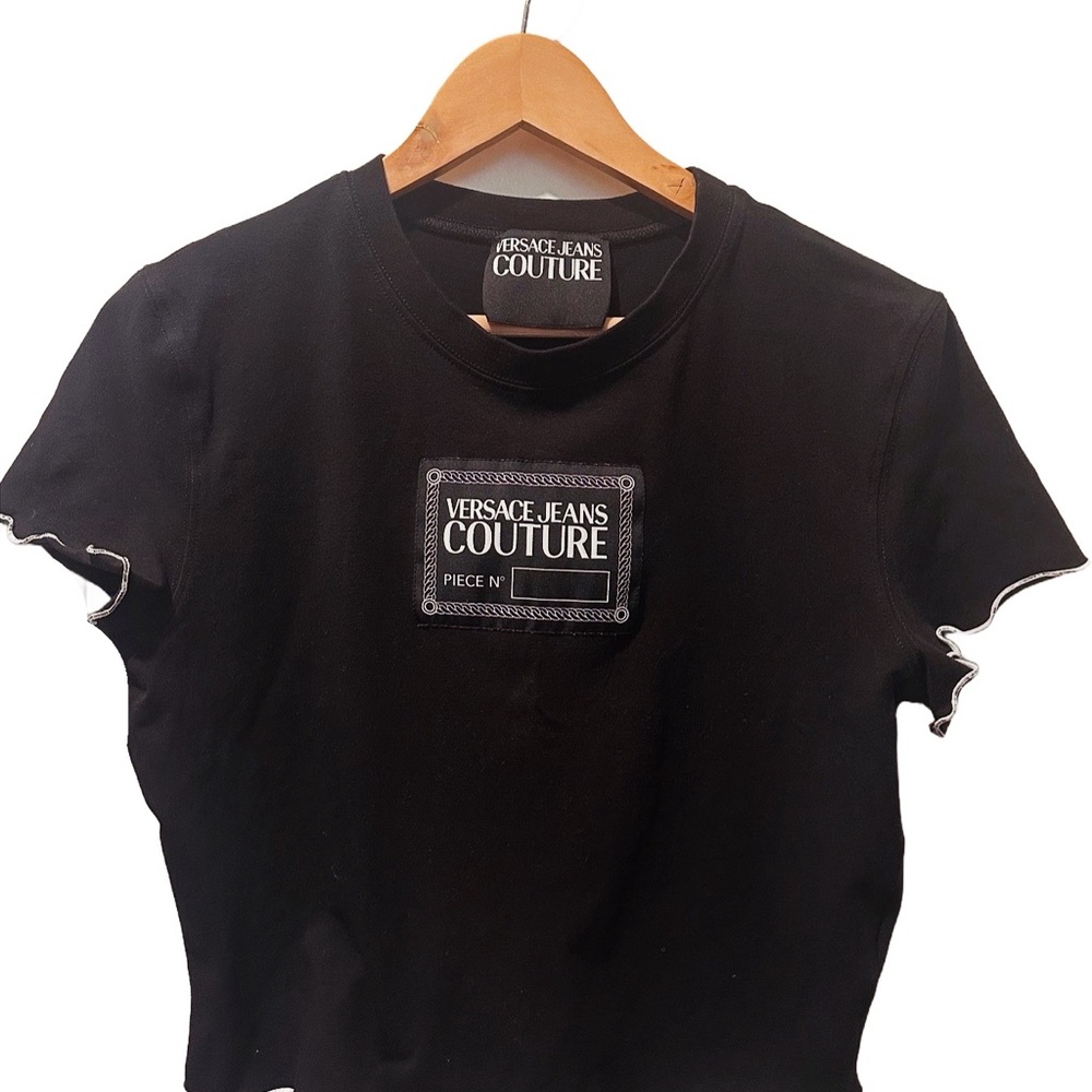 Versace Jeans Couture Black Crop Top